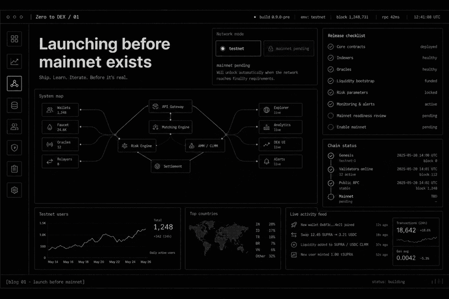 Launching before mainnet exists cover